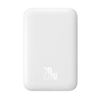 Зовнішній акумулятор Baseus Magnetic Mini Air Wireless Fast Charge Power Bank 6000mAh 20W Stellar White（With Simple Series Charging Cable Type-C to (P10059002223-00)