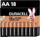 Лужні батареї Duracell AA (LR06) MN1500 18 шт (5000394107519)