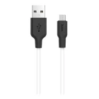 USB кабель Hoco X21 Plus, MicroUSB, 1.0 м., Чорний - 202244