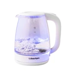 Электрочайник Liberton LEK-6807 1500W 1.8 л белый стекло + пластик
