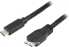 Кабель Type-C - microUSB (5P), 1 м, черный, Cablexpert (CCP-USB3-mBMCM-1M)