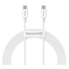 USB кабель Baseus CATYS-C02, Type-C, 2.0 м., Білий - 322609