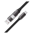 USB кабель AceFast C13-04, Type-C, 1.2 м., Чорний - 573902