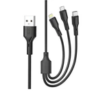 USB кабель XO NB230 Apple iPhone SE 2022 / iPhone 14 Pro Max / iPhone 14 Plus / iPhone 14 Pro / iPhone 14 / iPhone 13 Pro / iPhone 13 Mini / iPhone 13 / iPhone 13 Pro Max / iPhone 12 Mini / iPhone 12 Pro Max, Type-C, Lightning, MicroUSB, 1.0 м., - 344743