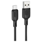 USB кабель Borofone BX113, MicroUSB, 1.0 м., Чорний - 533338