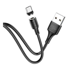 USB кабель Hoco X52 Sereno Magnetic, MicroUSB, 1.0 м., Чорний - 226375