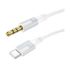 AUX кабель Borofone BL19 Creator, Type-C, 1.0 м., 3.5 мм, Белый - 501163