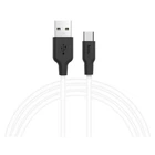 USB кабель Hoco X21 Silicone, Type-C, 1.0 м., Чорний - 188278