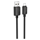 USB кабель Hoco X113 Beneficio, MicroUSB, 1.0 м., Чорний - 571721