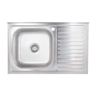Кухонная мойка Brinex 5080-L 0,6 мм Satin (BRIN5080LSAT06)