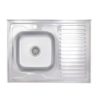 Кухонна мийка Brinex 6080-L 0,6 мм Satin (BRIN6080LSAT06)