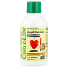 Детский кальций с магнием ChildLife "Liquid Calcium with Magnesium" для детей с витамином Д3 и цинком, натуральный апельсиновый вкус, в жидкой форме (474 мл)