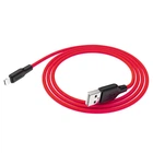 Кабель HOCO Lightning Silicone X21 Plus 2 метра силикон красный