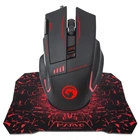 Мышка Marvo G909L USB з ігровою поверхнею G1 Black (G909L+G1) Marvo G909L+G1 909109