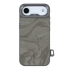Противоударный Чехол Kajsa Glamorous Collection Fluid Art with MagSafe для iPhone 17 Air Grey O-Ring
