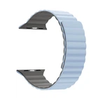 Силиконовый ремешок для Apple Watch 49/46/45/44/42 (Series 1-3), MagLink, синий, ремешок для смарт-часов с системой фиксации MagLink, устойчивый к влаге и поту, на епл вотч, ArmorStandart (ARM86940)