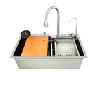 Мийка багатофункціональна Zerix Нержавіюча сталь 750х460 мм Decor (610161)