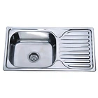 Мойка кухонная Zerix нержавеющая сталь 420х760х180 мм Satin (609980)