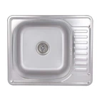Кухонная мойка Brinex 5848 0,8 мм Satin нержавеющая сталь встроенная мойка для кухни раковина (601075)