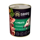 Влажный корм для собак Savory Dog Gourmand 4 вида мяса