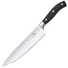 Ніж кухонний, побутовий Victorinox Grand Maitre Chef's, (лезо: 220мм), чорний, подарункова коробка 7.7403.22G