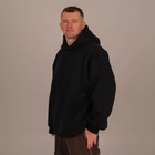 Чорне чоловіче худі Dido Oversize однотонне з начісом оверсайз (378625)