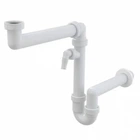 Сифон для кухонной мойки ALCA PLAST A872P с накидной гайкой 6/4" (8595580503420)