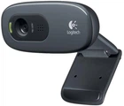 Веб-камера Logitech C270 HD, Black, 1280x720/30 fps, мікрофон з функцією приглушення шуму, постійний фокус, універсальне кріплення, USB, 1.5 м (960-001063)