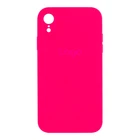 Чохол Premium Silicone Case Full Size with Frame для iPhone Xr 38.Shiny Pink