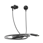 Проводные наушники HP DHH-1126 с микрофоном для смартфонов ПК планшетов USB Type-C регулятор громкости черные (LKMTR_801565)