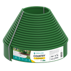 Бордюр садовий Vodaland пластиковий Country Standard H100 зелений 15 м (82952-15-GN)