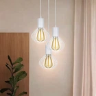 Светильник лофт подвесной на круглом основании MSK Electric Lotus белый NL 1415-3R W
