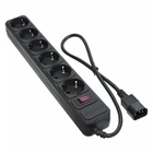 Мережевий фільтр живлення Patron 0.5 m3*1mm2 (SP-1062U) 6 розеток BLACK (EXT-PN-SP-1062U)