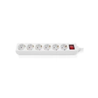 Мережевий фільтр живлення REAL-EL RS-6 Protect M 3m, white (EL122300033)