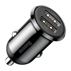 Автомобильное зарядное устройство Baseus Grain Pro 4.8A 2USB (CCALLP-01) Black [67979]