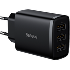 Сетевое зарядное устройство Baseus Compact Charger 3U 17W 3USB Black (CCXJ020101) [74463]