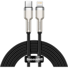 Кабель Baseus Cafule Metal Type-C to Lightning PD 20W 2m Black (CATLJK-B01) [71405]