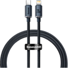 Кабель Baseus Crystal Shine Series Type-C to Lightning 20W 1.2m Black (CAJY000201) [71410]