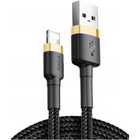 Кабель Baseus Cafule USB-A to Lightning 1m Black/Gold (CALKLF-BV1) [113815]