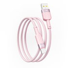 Кабель USB Ridea RC-CP43 ColorPro Type-C 3A 1.2m Рожевий