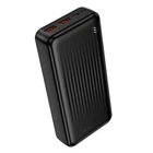 Павербанк Borofone 20000mAh 22.5W Павербанк Borofone BJ80A Clever зі швидкою зарядкою PD, Портативний зовнішній акумулятор, універсальні порти USB/Type-C/Micro-USB, LED-індикатор Чорний
