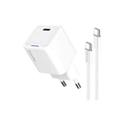 Зарядний пристрій ColorWay GaN Mini 30W PD Port PPS USB-C white + cable Type-C (CW-CHS054PDC-WT) ColorWay CW-CHS054PDC-WT 925589
