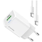Зарядное устройство ColorWay C101A GaN Mini 20W PD PPS USB-C + USB-A QC4.0 + cable USB-C to USB-C black (CW-CHS062PDC-WT) ColorWay CW-CHS062PDC-WT 925729