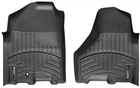 Килимки Weathertech Black для Dodge Ram (mkIV) 2009-2012 (Crew/Mega Cab)(без PTO)(з довгою консоллю)(1 кріпильний гачок)(1 ряд) (WT 442161)