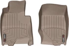 Килимки Weathertech Beige для Infiniti G (mkIV) 2010-2013 / Q40 (mkI) 2014-2015 / Q60 (mkI)(купе/кабріо) 2013-2015 (АКПП)(3 кріпильні гачки)(1 ряд) (WT 453501)