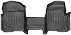 Килимки Weathertech Black для Ford F-150 (mkXII) 2010-2014 (all cabs)(без важеля 4x4)(коротка консоль)(з повітроводами ззаду)(2 кріплення)(цілісний)(1 ряд) (WT 444091)