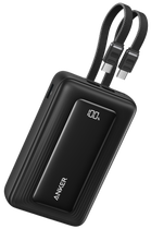 Портативний зарядний пристрій Anker - 20000 mAh 45W Built-In Dual USB-C Cables Black (7235835)