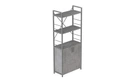 Етажерка 3/60 Ferrum-decor Серії Конект із тумбою 144x60x28 Сірий ДСП Бетон (FD1041)