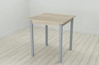 Кухонний стіл Ferrum-decor Агата 75x70x70 Сірий ДСП Сонома 16мм (AGA0060)