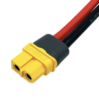 Кабель силовий з роз'ємом XT60H-F 12AWG 60А мама 20см для акумуляторів